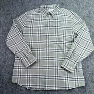 Southern‎ Tide Shirt Mens XL Gray Plaid Long Sleeve Button Down Intercoastal